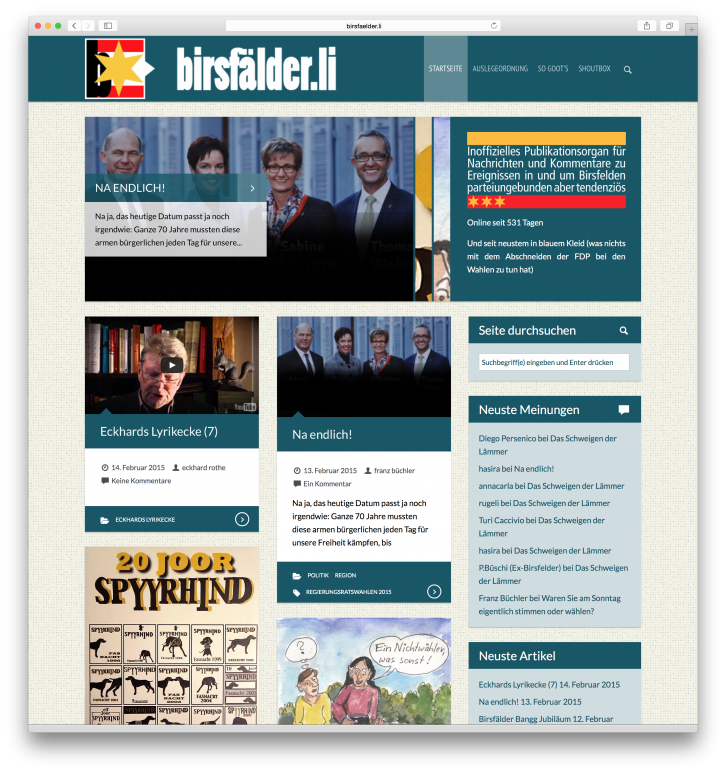 Will­kom­men zurück, Birs­fel­den!