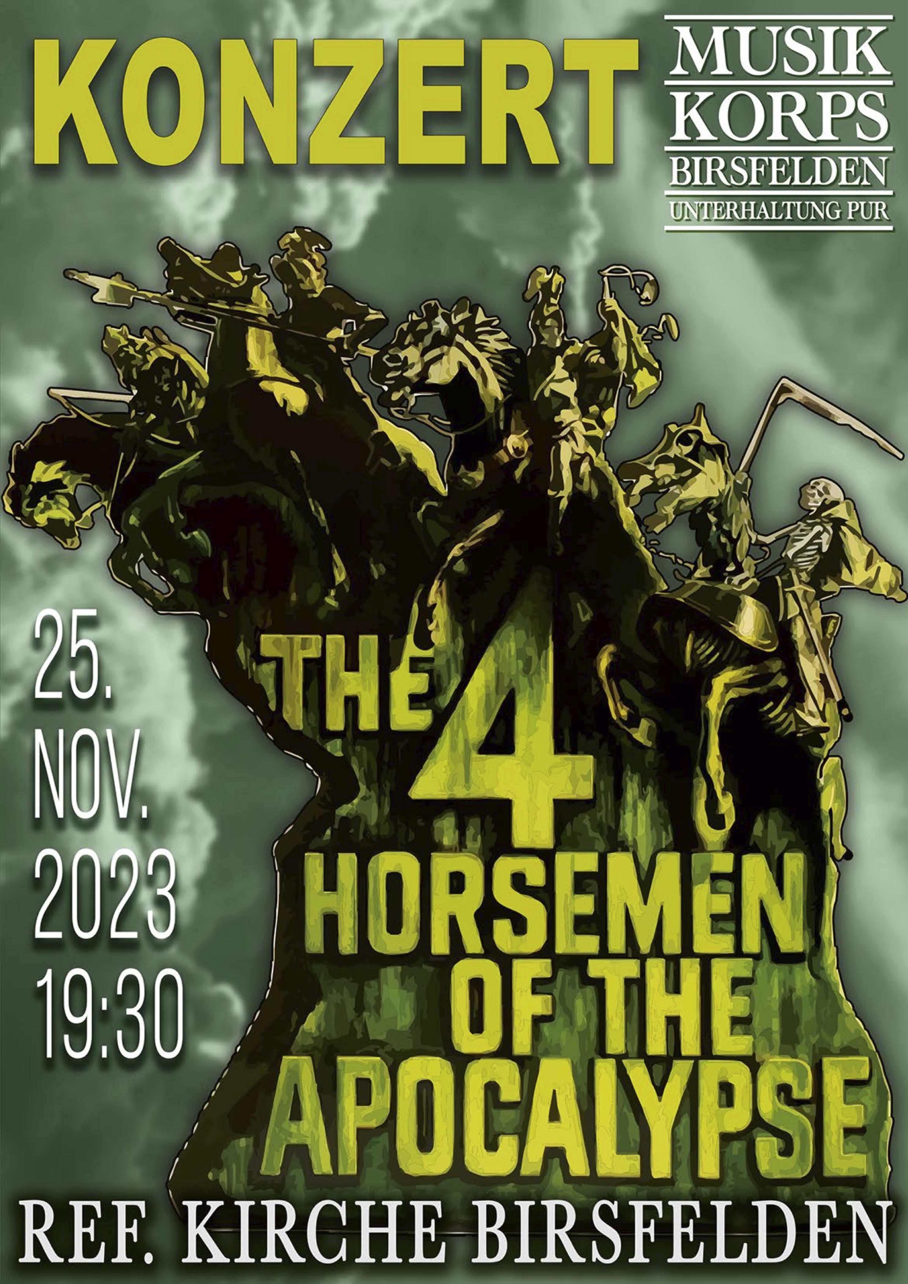 Konzert: The four Horsemen of the Apocalypse